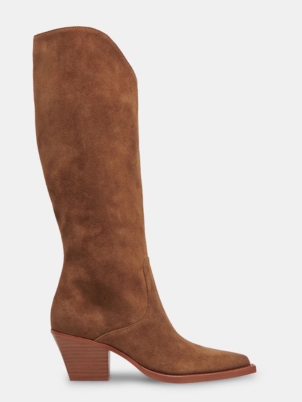 Dolce Vita Raj Brown Suede Knee-High Boots